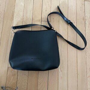 Melie Bianco Black Vegan Leather Crossbody Shoulder Bag – Like New Minimalist